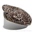 Frauen Mode Leopard Print Berets Hut